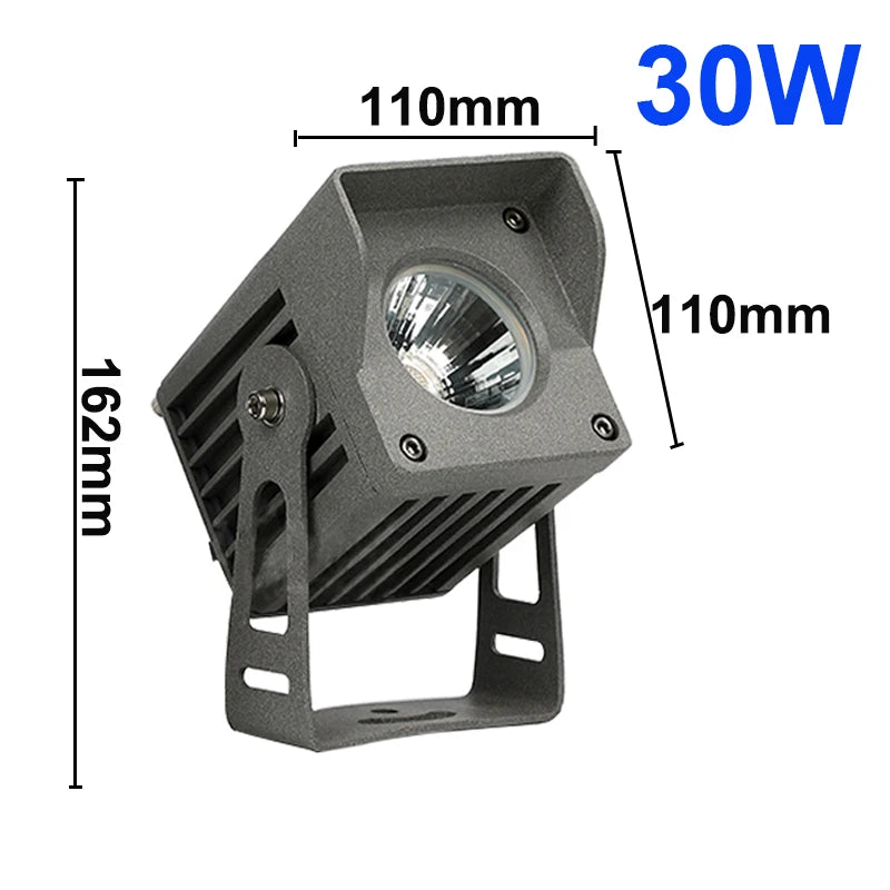 New COB LED Floodlight Outdoor Waterproof IP65 Outdoor LED Spotlight 10W 20W 30W Outdoor Landscape Lighting Exterior Wall Lighti