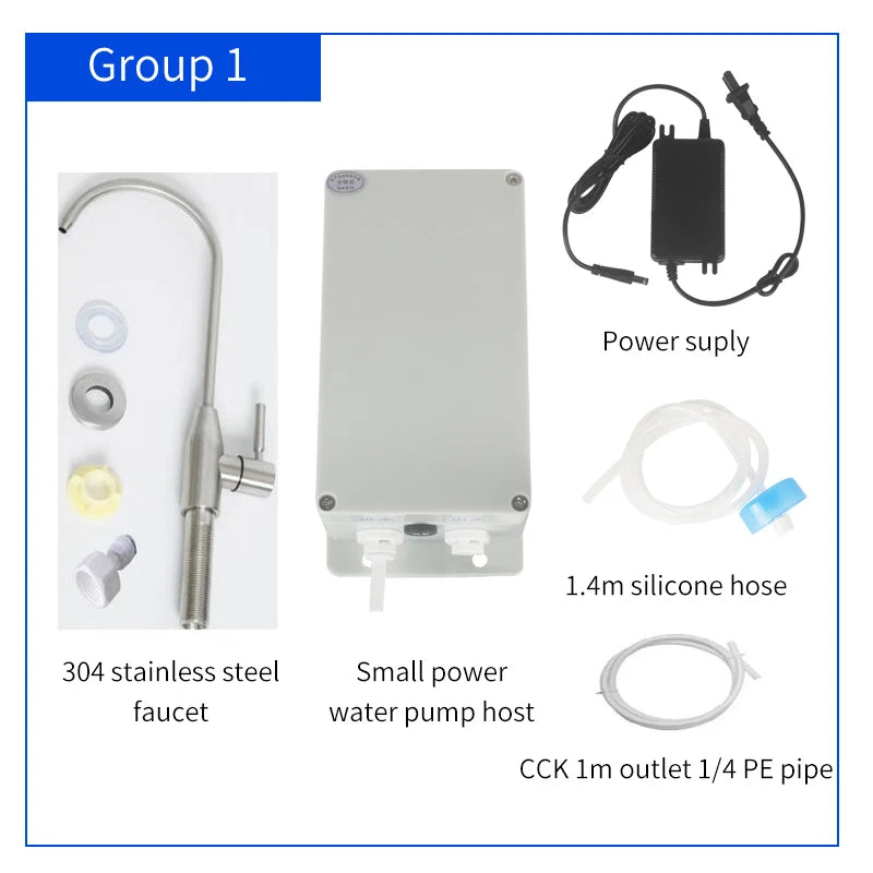 12V Electric Caravan Galley Water Pump 1.5 L/min Automatic Suction for Motorhome Boat Bottled Water System