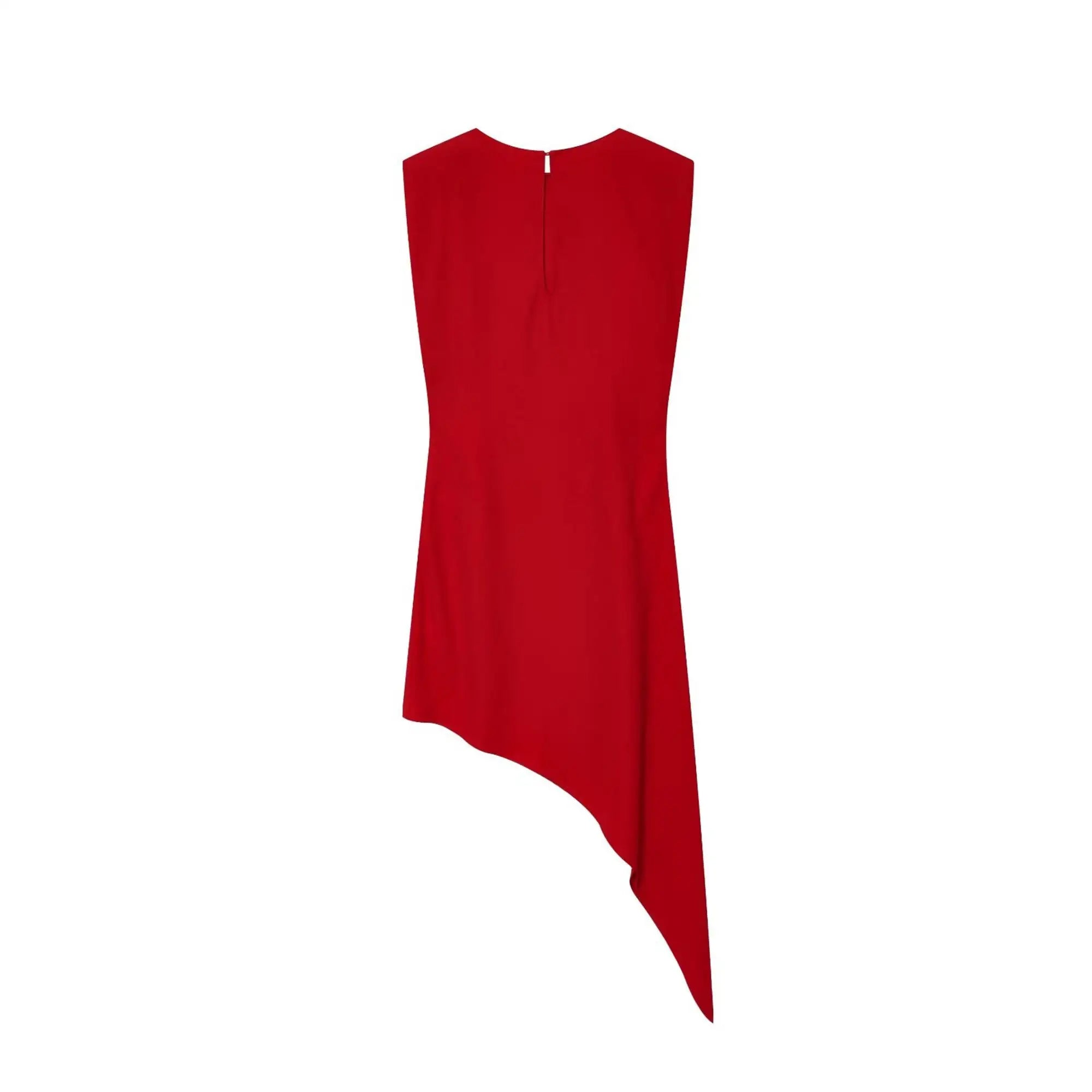 TFMLN Elegant Women Sleeveless Long Dress Fashion Shoulder Pad Bodycon Irregular Dress New Slim Party Club Ladies Clothing