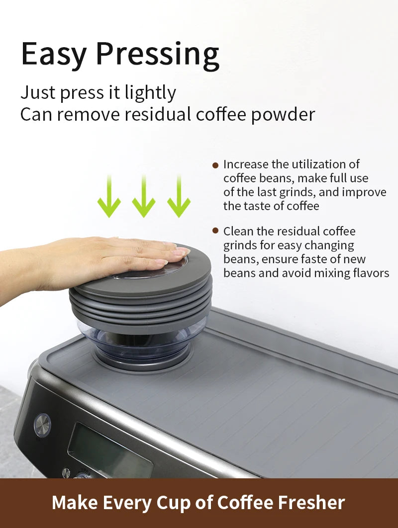 Coffee Beans Grinder Single Dose Hopper For Breville Sage 870 878 8Series Bellows Bin Blowing Espresso Machine Accessories Tools