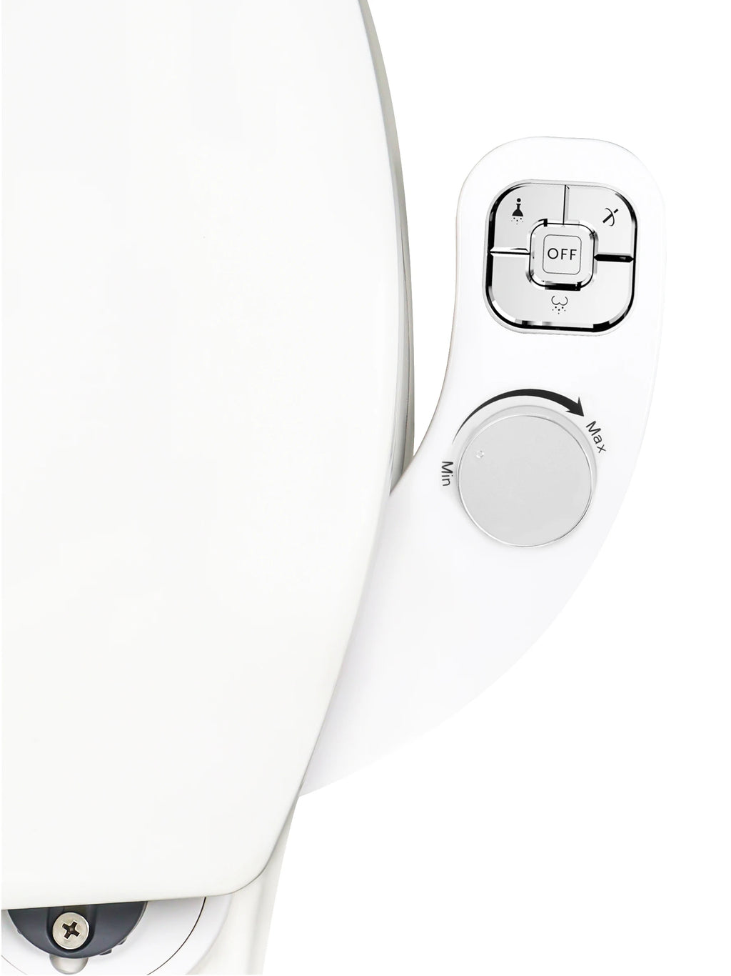 SAMODRA Button Bidet - Non-ElectricSelf  Cleaning Dual Nozzle (Frontal and Rear Wash) Fresh Water Bidet Toilet Seat Attachment