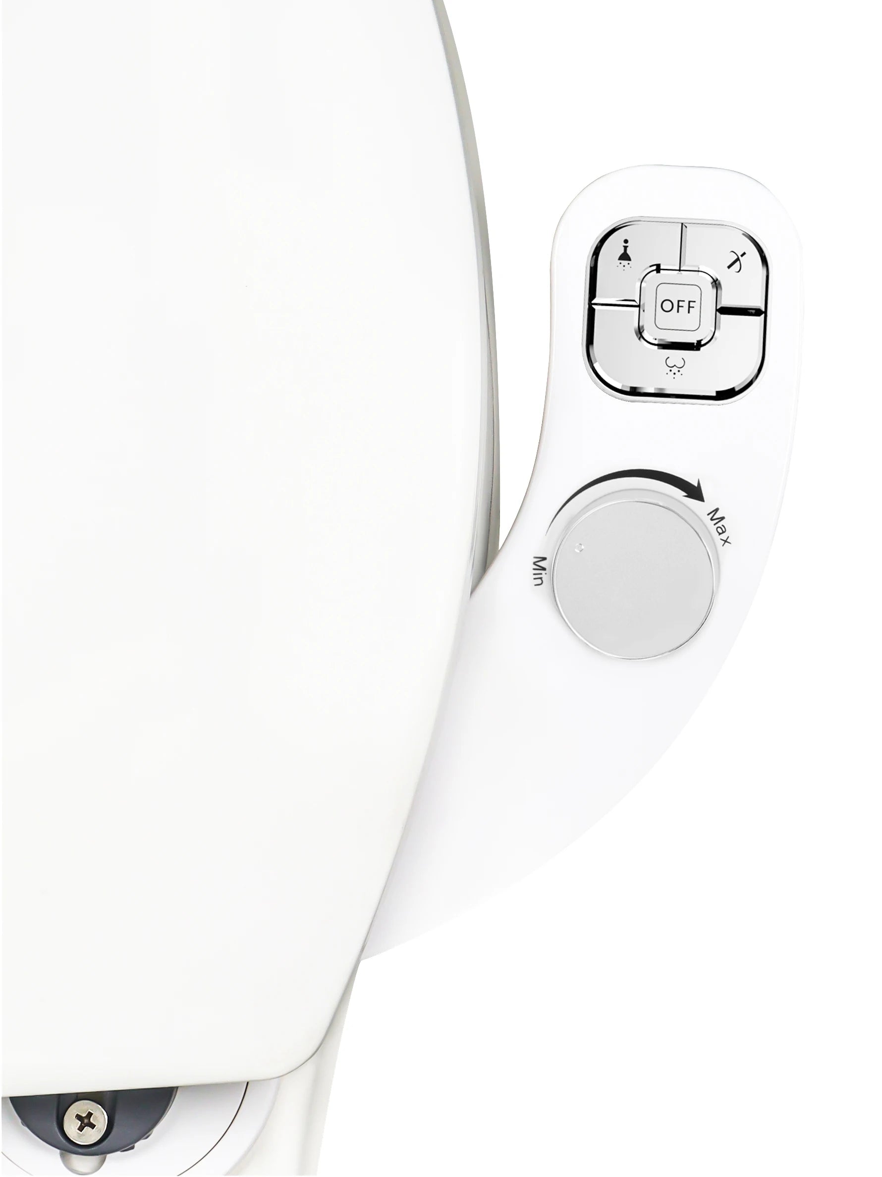 SAMODRA Button Bidet - Non-ElectricSelf  Cleaning Dual Nozzle (Frontal and Rear Wash) Fresh Water Bidet Toilet Seat Attachment