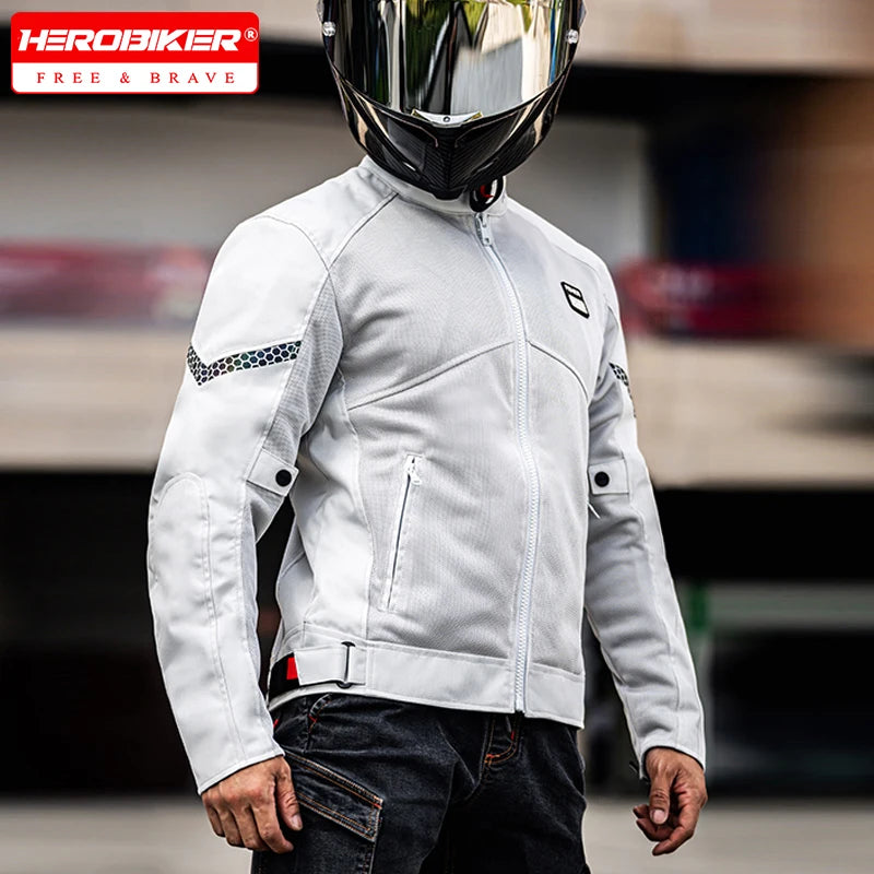 Men's Motorcycle Jacket Summer Clothing Anti-Collision Motorcycles Pants Motocross Off-road CE Protection Motocross Rider Coat