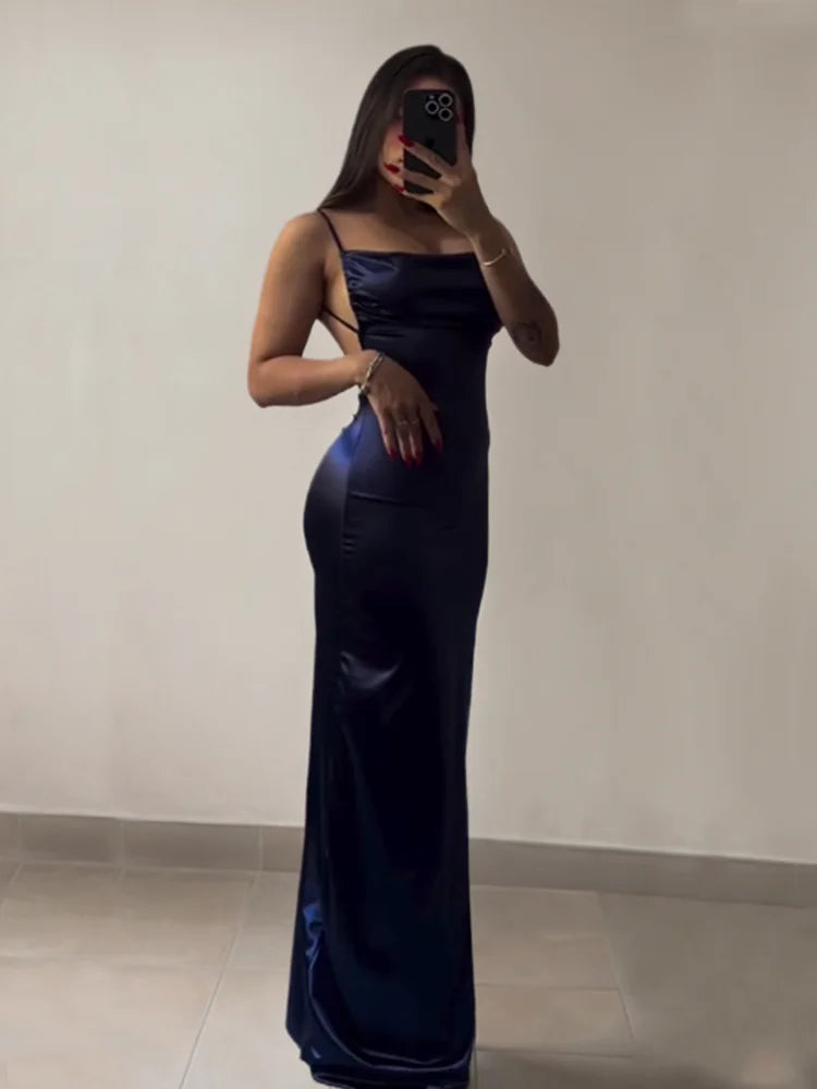 2026 Europe and the United States New Cross-Border Dress Summer Senior Sense Y2K Sexy Halter Spice Girl Dress