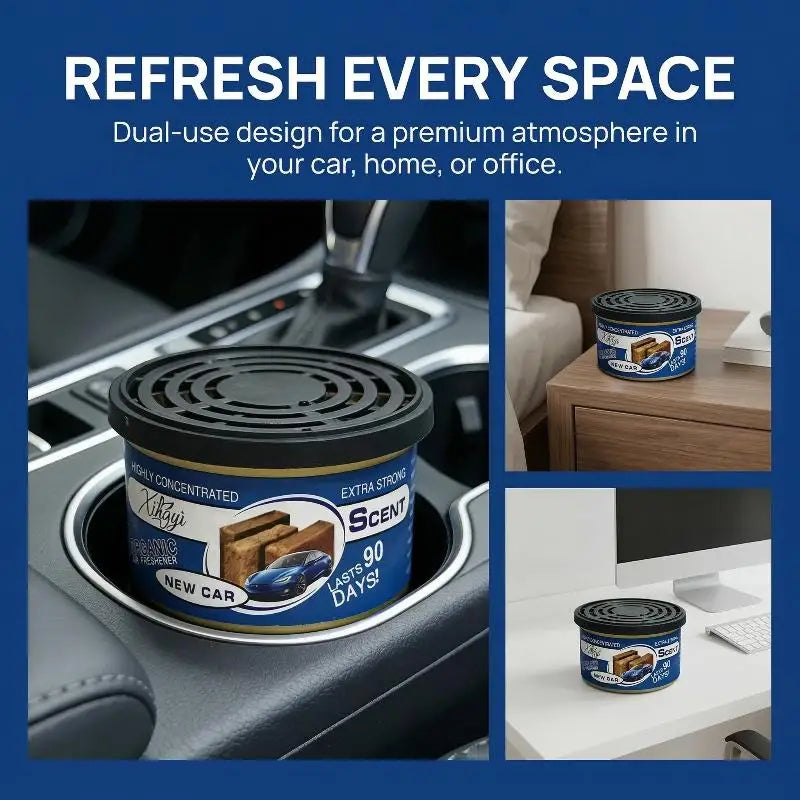 Car Air Fresheners Perfume Car Odor Eliminator Canned Wood Block Long-Lasting Auto Aromatherapy Home Wardrobe Deodorant Supplies