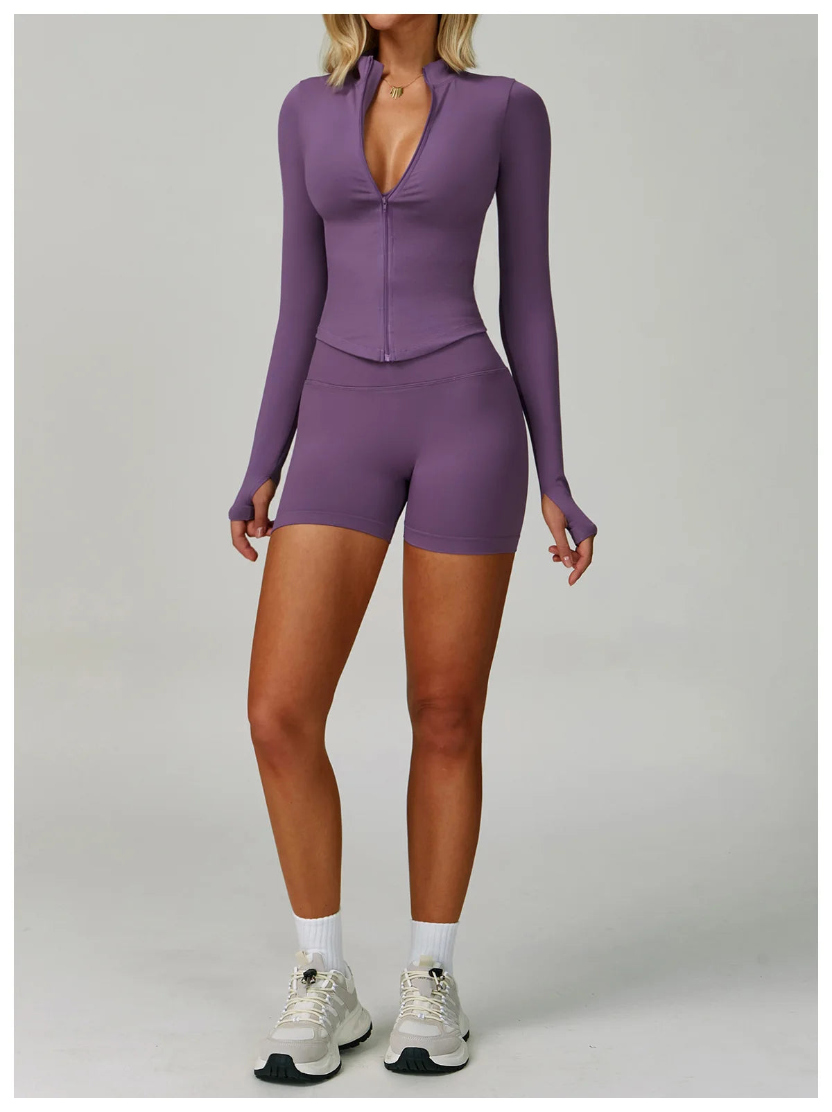 Zipper Yoga Shirts For Women Long Sleeve Seamless Fitness Running Gym Jacket Workout Dry Fit Breathable High Elastic Sports Top