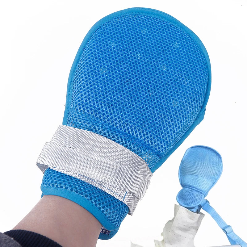 1 Pcs Medical Restraint Glove Detachable Bedridden Patient Anti Fall Hand Constraint Protector Anti Scratch Fixed Glove〔CC55〕