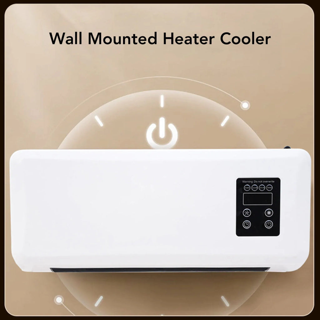 Wall Mounted Air Conditioner Electric Heater Efficient Low Noise Space Saving Multifunctional Electric Heating Fan for Bathroom