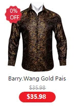 Gold Paisley Bright Shirts Men Autumn Long Sleeve Casual Flower Shirts For Men Designer Fit Dress Shirts BCY-07