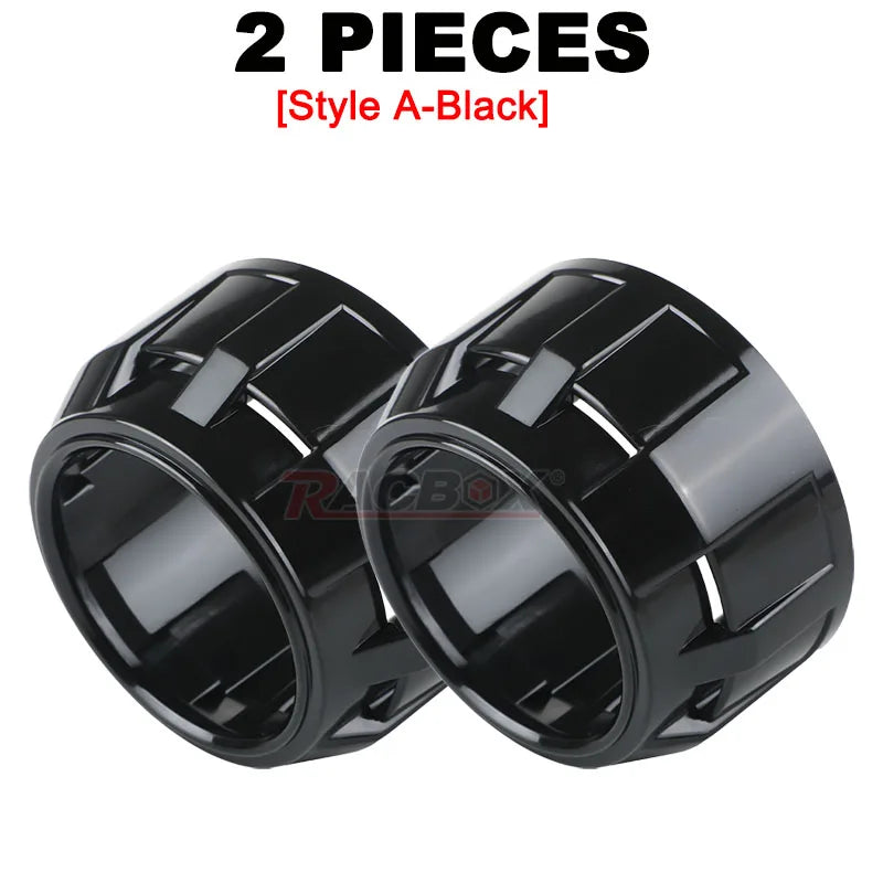 1/2pcs 2.5 Inch Projector Len Car Styling  Cover Shroud Shell Headlights Len Mask For 2.5inch Bi Xenon Bi-LED Headlamp Retrofit