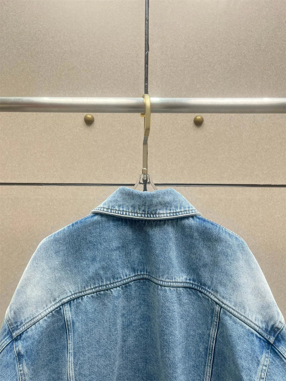 2026 Spring Women's Denim Jacket — 100% Cotton, Washed Finish, Loose Fit,Casual, Retro-Inspired, Y2K Style, Versatile Outerwear