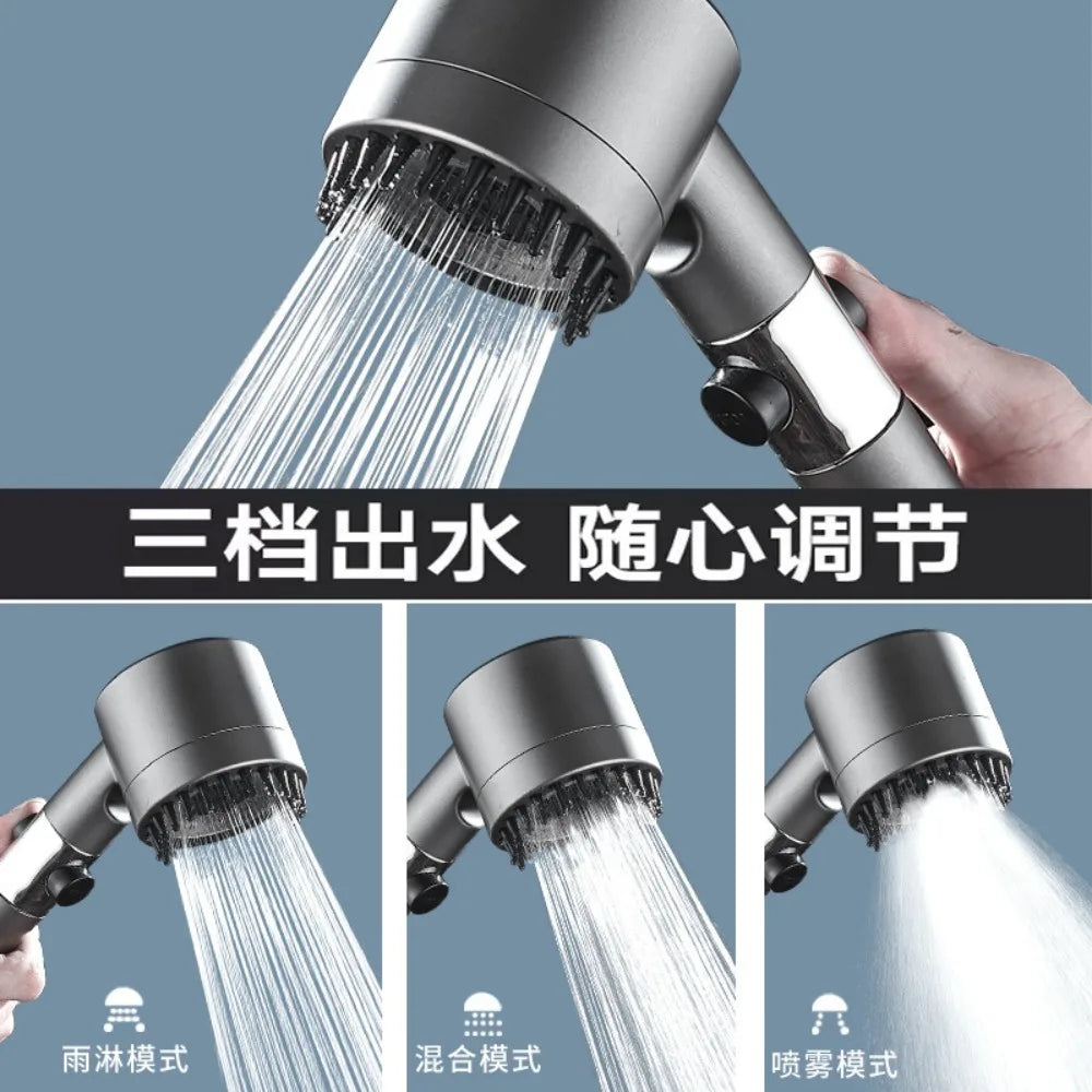 Shower Head Boosting Showerhead Nozzle Home Bathroom Shower, Handheld Showerhead