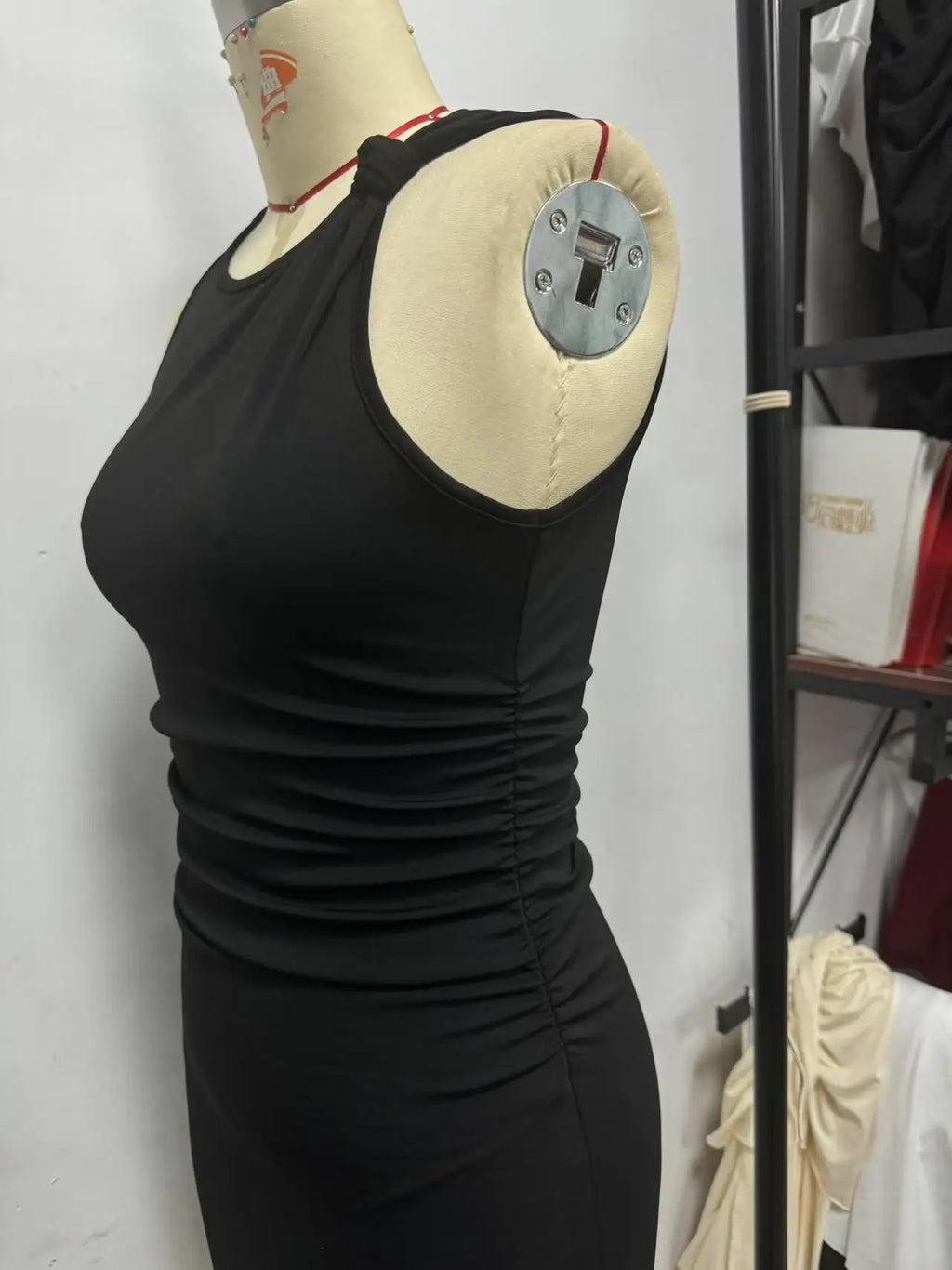 Women Sexy Slim Fit Bodycon Dress Summer New Solid Hot Girl Party Dress Custom