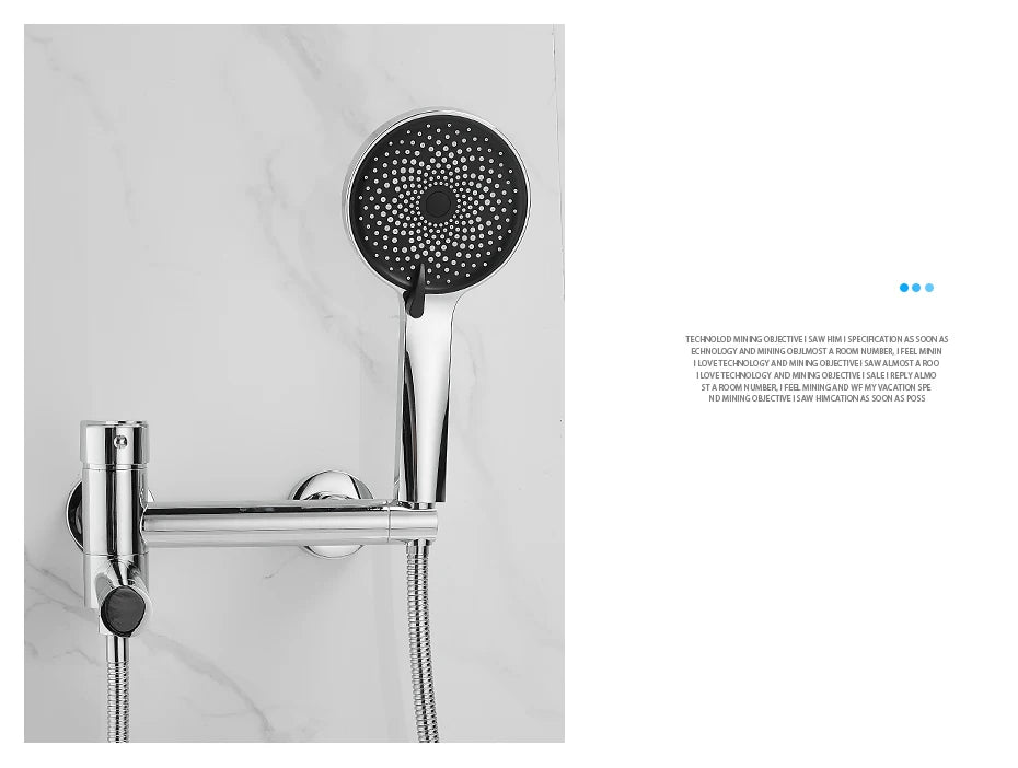 Shower Faucet Black Brass Wall Mount Bathtub Faucet Shower Square Style Handheld Single Handle Luxury Bathroom Mixer Tap 877910