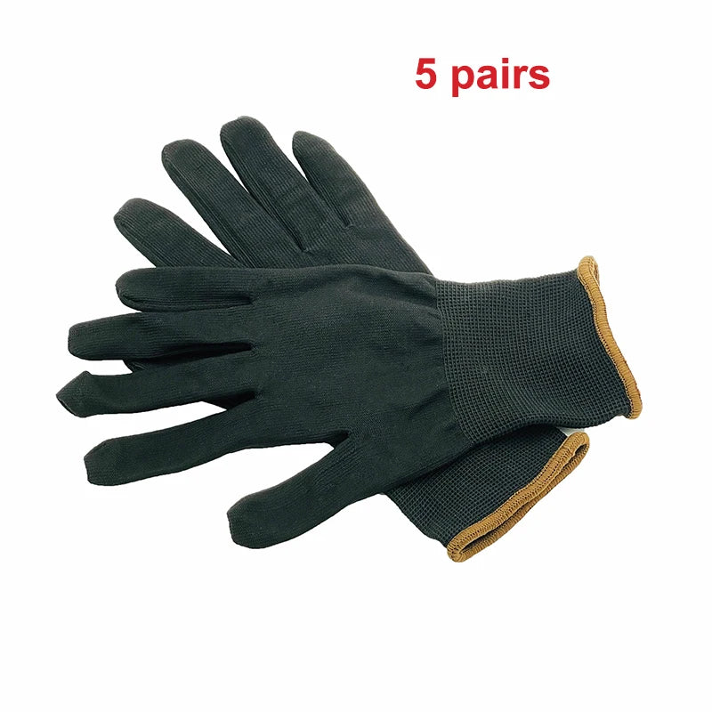 ALIWRAP 5/10Pairs Vinyl Car Wrap Gloves Window Tinting Film Application Protect Tool Nylon Anti-Static Wrapping Tint Work Gloves