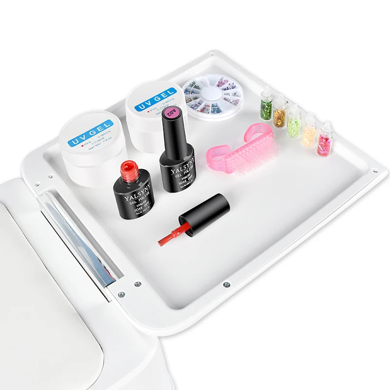 63 LEDS Nail Dryer LED Nail Lamp UV Lamp for Curing All Gel Nail Polish Motion Sensing Manicure Pedicure Salon Tool Big Space