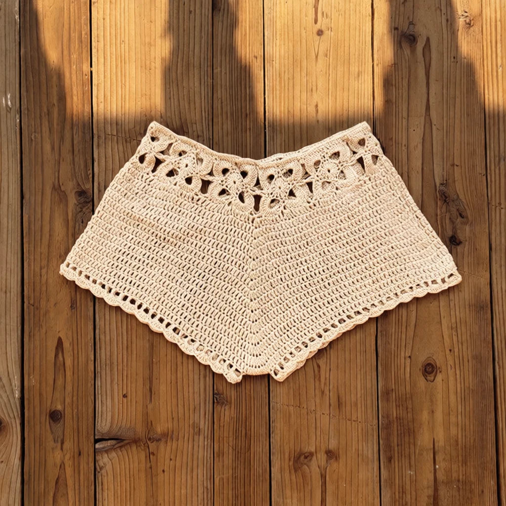 Mens Beachwear Bikini Swim Trunks Handmade Crochet Sexy Underwear Breathable Summer Vacation Comfort Knitted Briefs