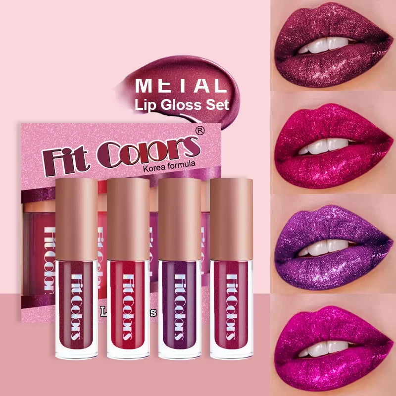 Velvet Matte Lip Gloss Set,Non-Stick Cup Lip Makeup ,Long-Lasting Fruit Scented Lip Tint,Smooth Lightweight Lip Glaze Stain S