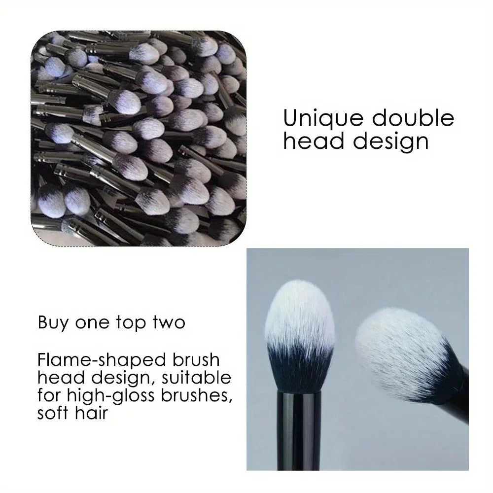 Makeup Brushes Double Ended Contour Brush Sculpting Foundation Concealer Powder Blush Brush Liquid Cream Women Cosmetic Tool