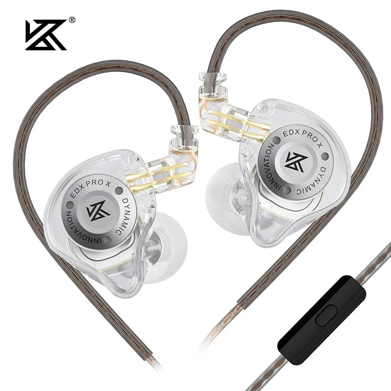 KZ EDX PRO X Wired Earphone Stereo Bass HIFI Music Sports Microphone Wired Earphone Earplug Detachable Cable ZSN PRO 2 X ZS10
