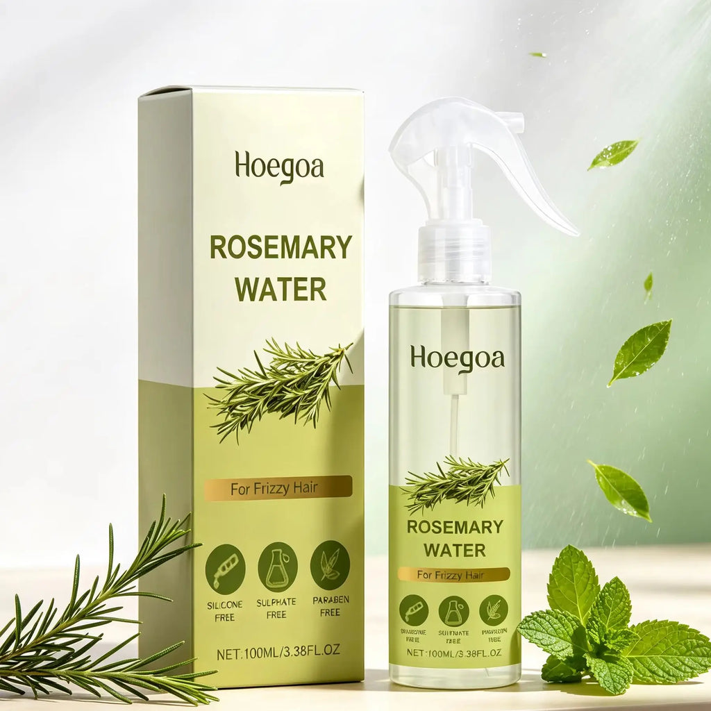 Hoegoa Rosemary Hair Spray Prevent Hair Loss Treatment Thicken Hair Strengthener Refreshing Moisturizing Hair Care Spray 100ml