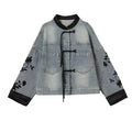 Denim Jacket For Women in Spring and Autumn 2024 New Embroidered Chinese Style Fashion Versatile Denim Clothing High-end women's