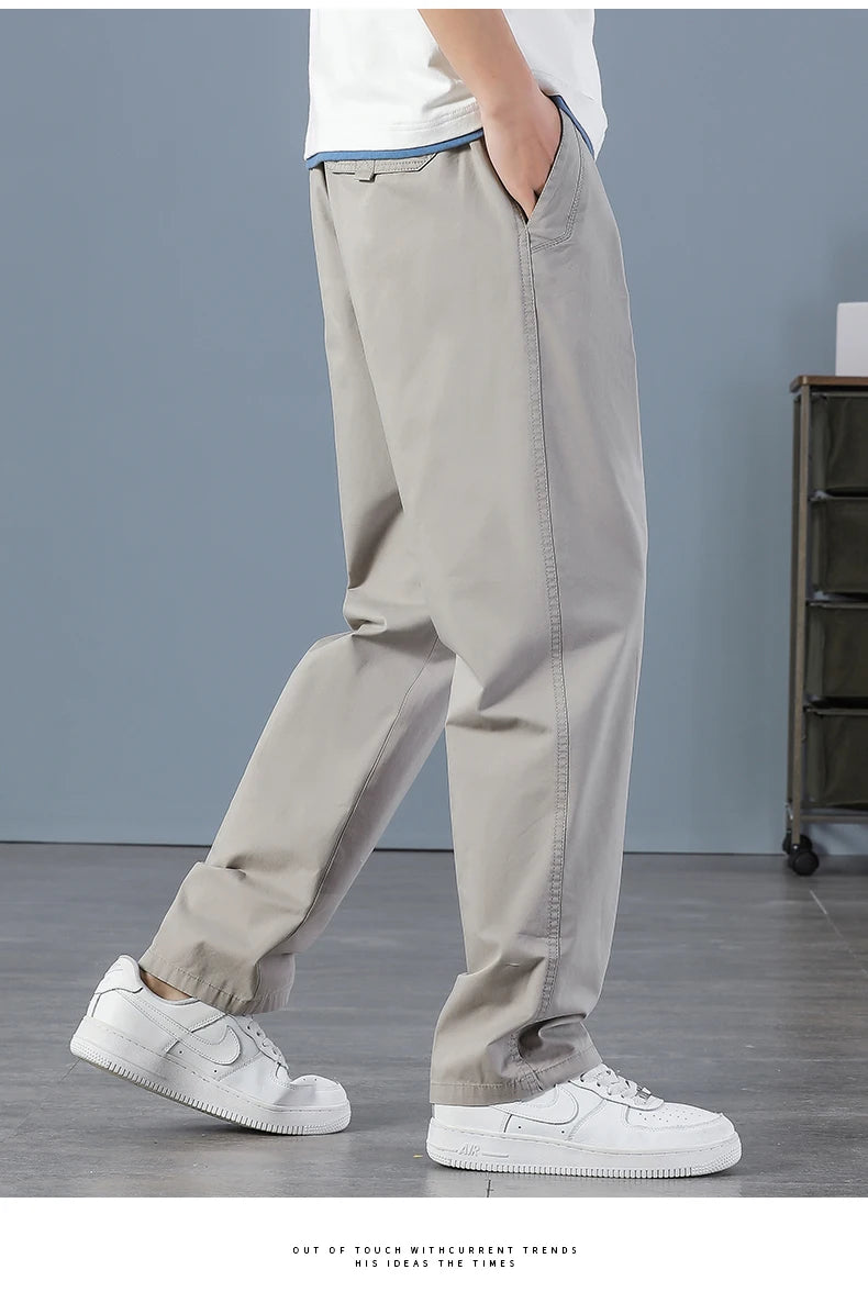 Men's Cargo Pants Summer Spring Cotton Work Wear New In Large Size 6xl Casual Climbing Joggers Sweatpants Hombre Autumn Trousers