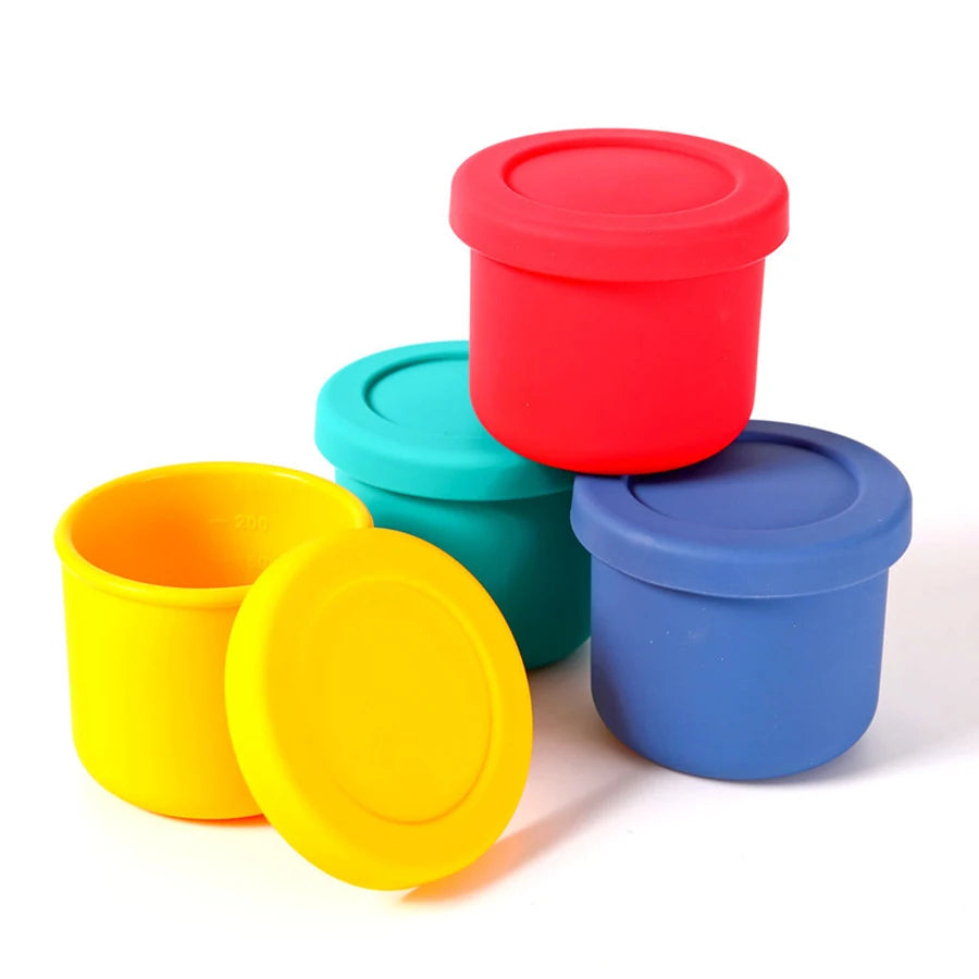 Food-Grade Silicone Lunch Box Microwave Heating Preservation Box Storage Box Sealed Lunch Box Food Preservation Box