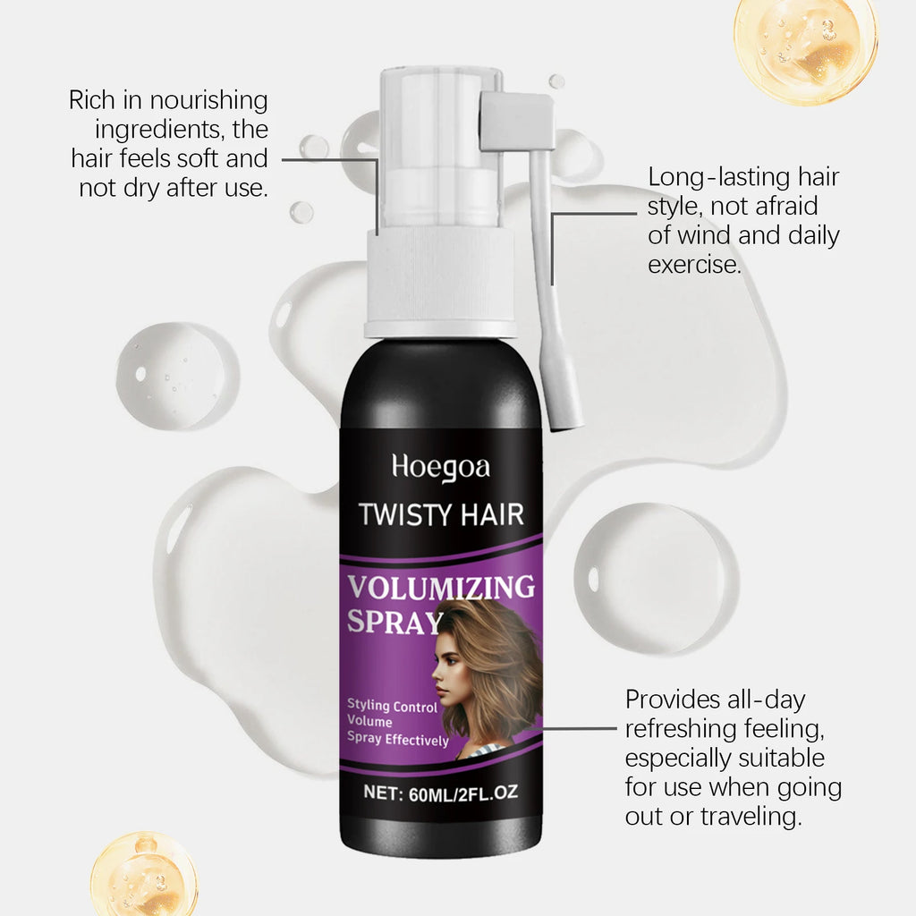 Hoegoa Hair Fluffing Spray Volume Boost - Oil Control Refreshing Clean No Rinse Daily Use Styling Spray for Hair