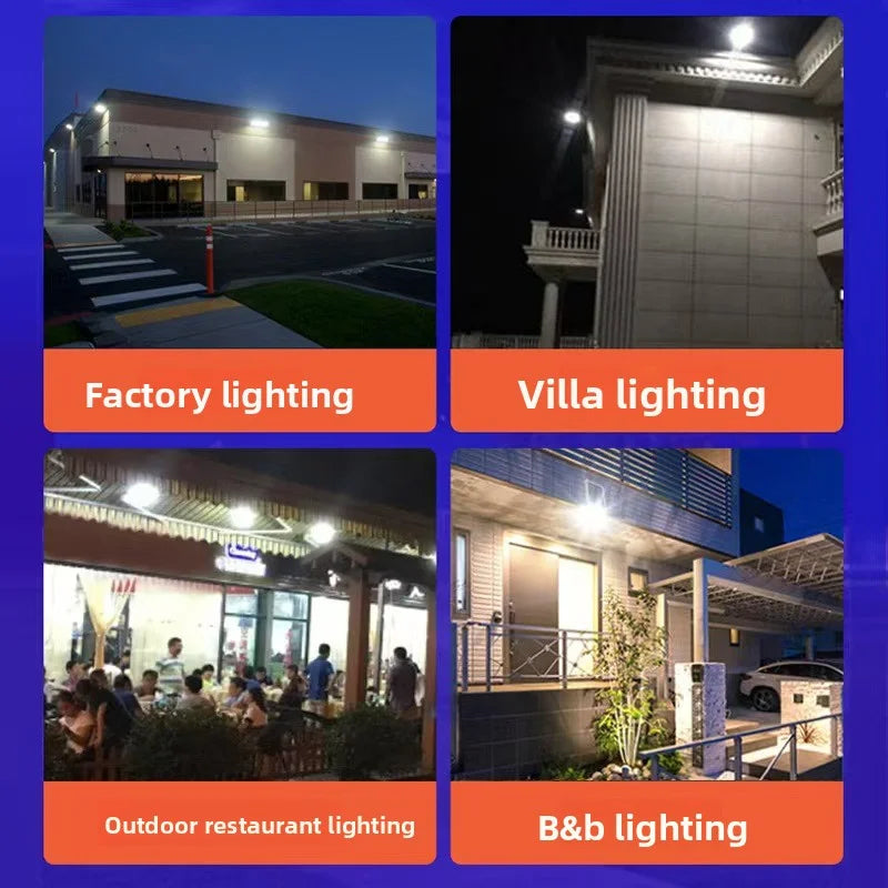 Ultra Bright Solar Lamps Solar Street Lights Outdoor Dusk to Dawn Solar Powered Flood Lamp for Garden/Parking-Lot/Yard/terrace