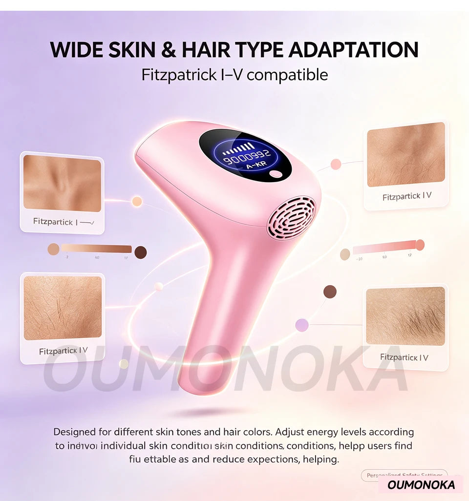 Electric IPL Permanent Laser Hair Removal Epilator for Women Facial Shaver Makeup Machine Men's Hair Cutting Tool