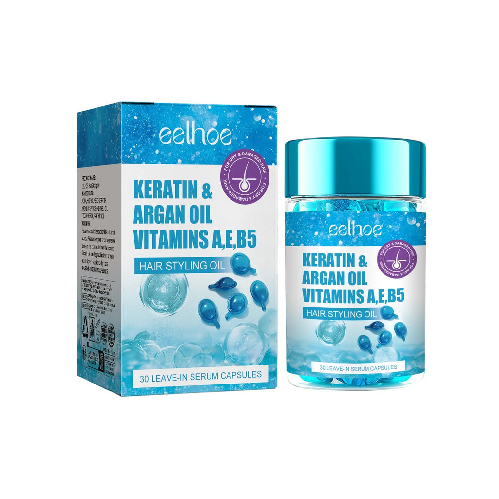 Magic Hair Vitamin Capsule Keratin Oil Fast Restore Hair Soft Smooth Shiny Deep Moisturizer Frizzy Dry Scalp Hair Care Products