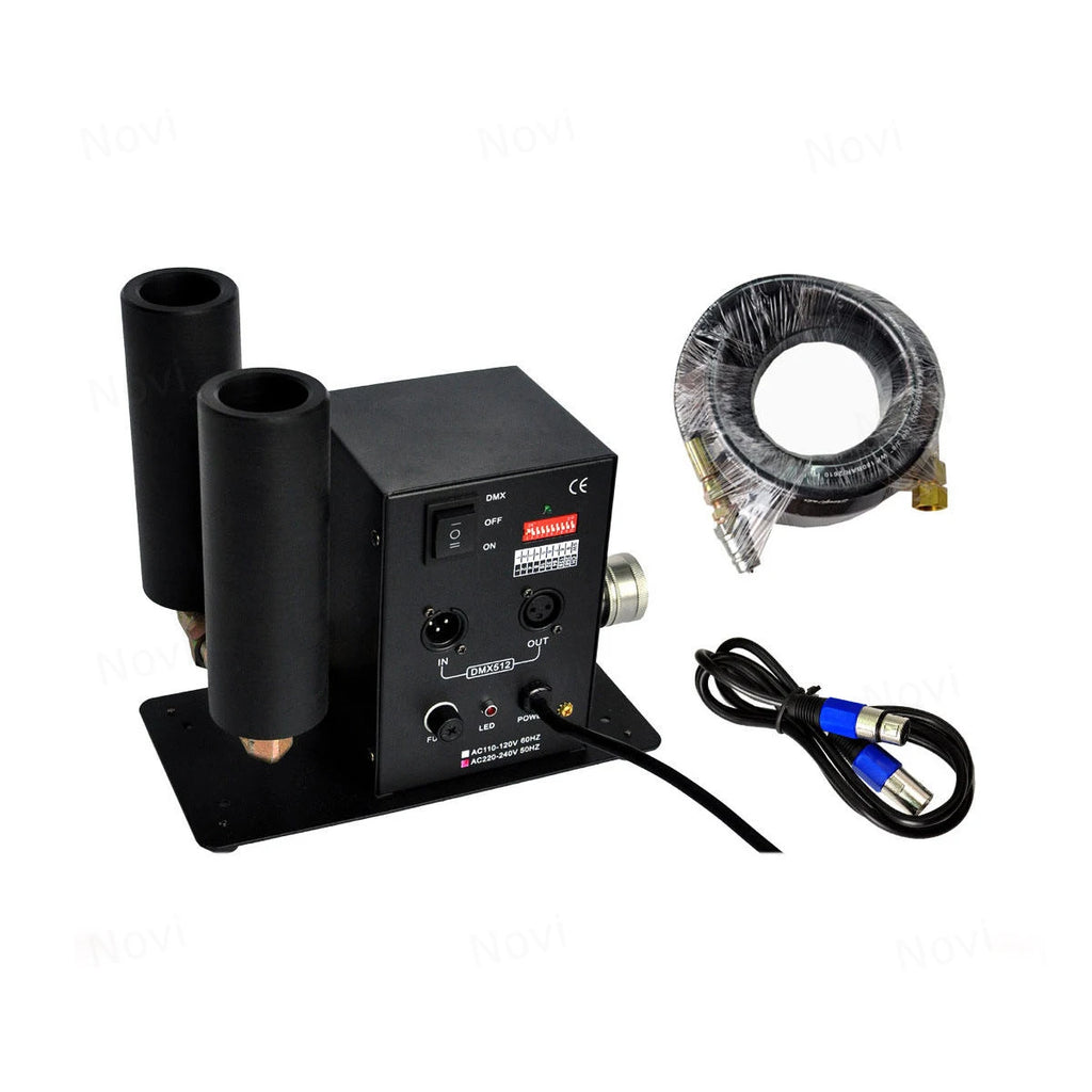 DMX CO2 Jet Machine with LCD & Remote Control, Carbon Dioxide Fog Effect for Stage Wedding