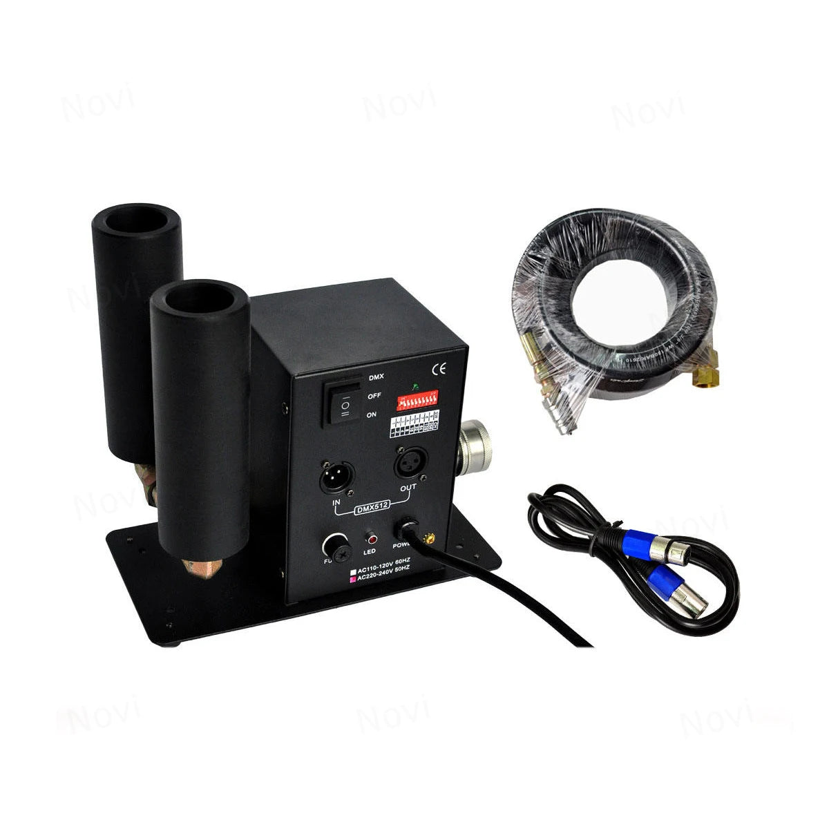 DMX CO2 Jet Machine with LCD & Remote Control, Carbon Dioxide Fog Effect for Stage Wedding