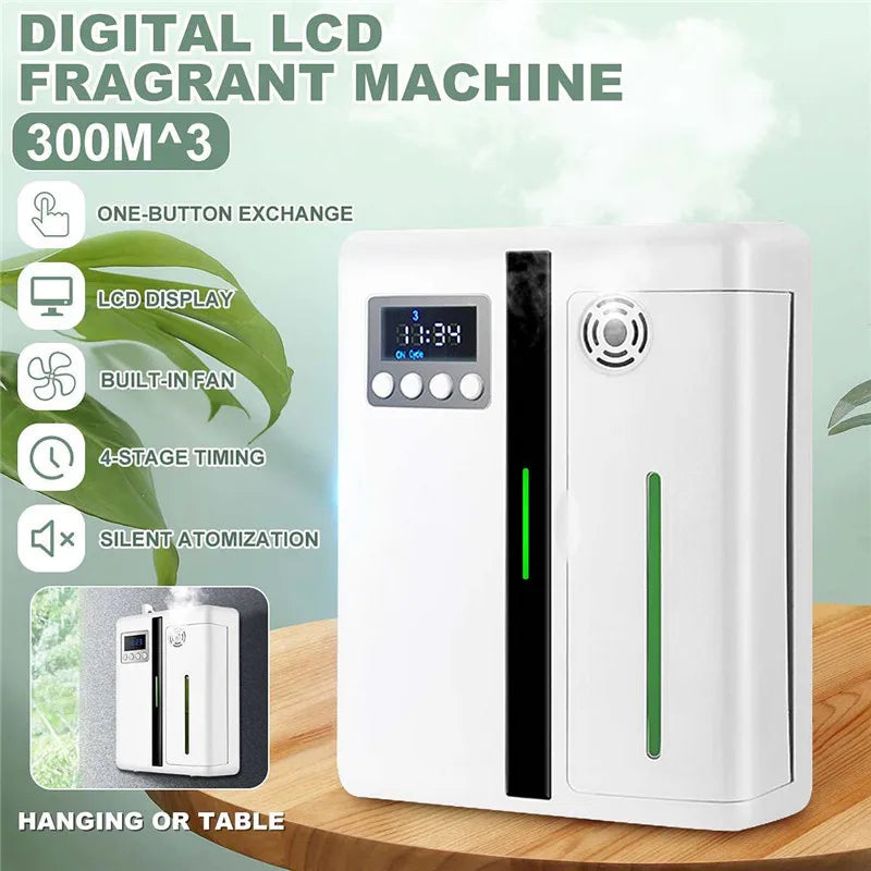 Bluetooth Waterless Essential Oil Aroma Diffuser 200ml Timer Scent Unit Fragrance Air Scent Machine for Home Hotel Office 300m3
