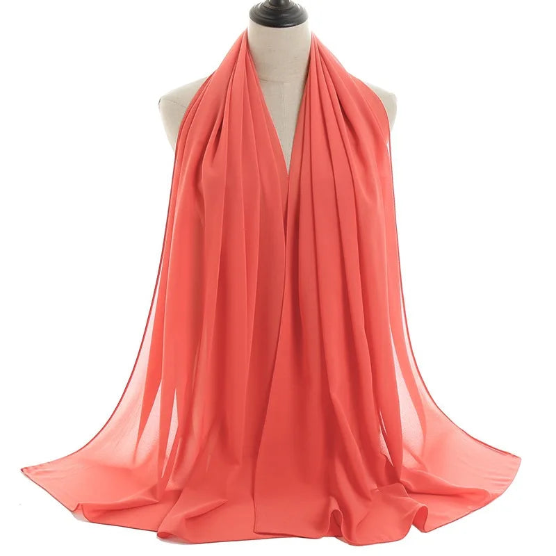 Ramadan Islamic Instant Bubble Chiffon Shawl Scarf Lady Head Wrap Women Hijabs Scarves Bufandas Muslim Veil Hijab Snood 180*70cm