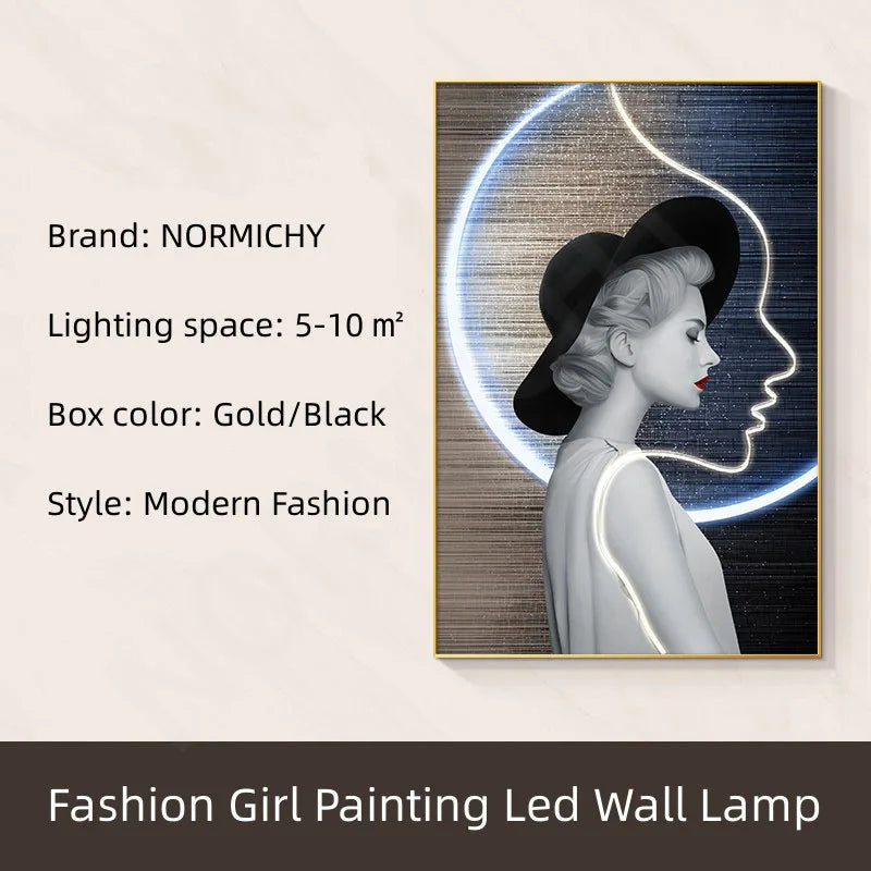 Modern Wall Lamp Fixture Luxury Art Decoration Beauty Led Lamp Living Room Dining Room Dining Room Bedroom Hanging Painting
