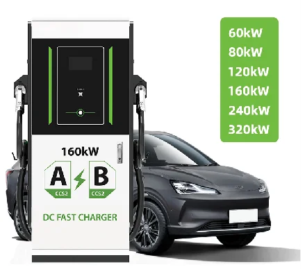 AC DC Car Charging Station 7KW 20KW Level 3 Electric Vehicle DC Fast EV Charger Home Charging Wallbox Post
