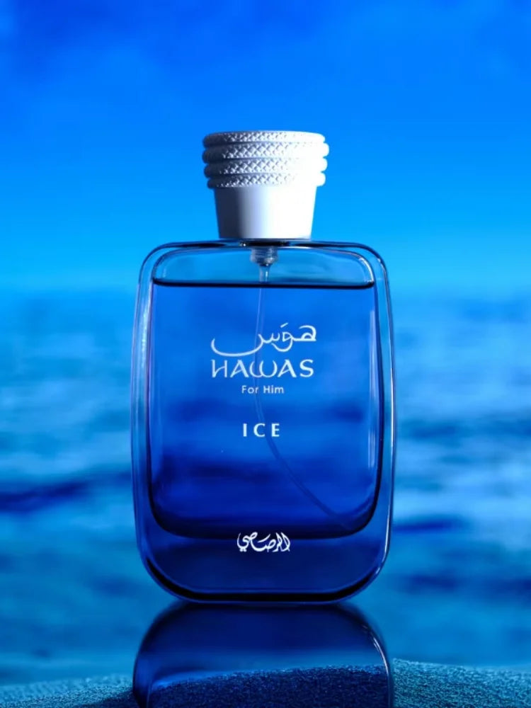 Hawas Verde Ice Perfume, Premium Long-Lasting Men's Eau de Parfum, Luxury Woody Fresh Scent Spray, Best Fragrance Gift.