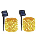 Waterproof Solar Fairy Light String Outdoor LED String Light Garden Tree Decoration Wireless Light String Warm Light  Atmosphere