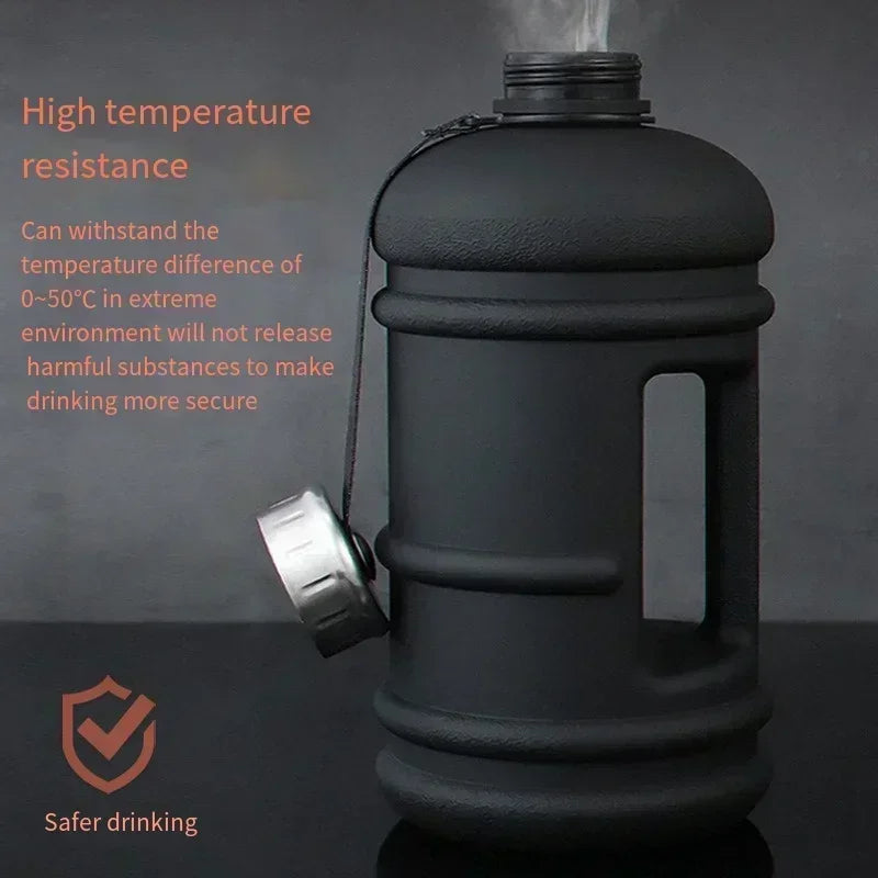 2.2L 1PCS New Large Sports Water Bottle Plastic Portable Travel Cups for Gym Fitness Outdoor Protein Shaker Cold Drink Container