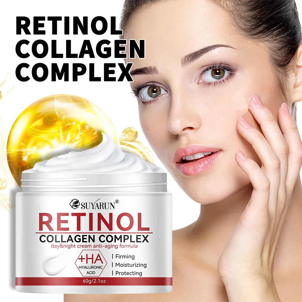SUYARUN Firming White Cream Rich in Retinol and Hyaluronic Acid That Brightens and Hydrates, Removes Wrinkles and Resists Aging