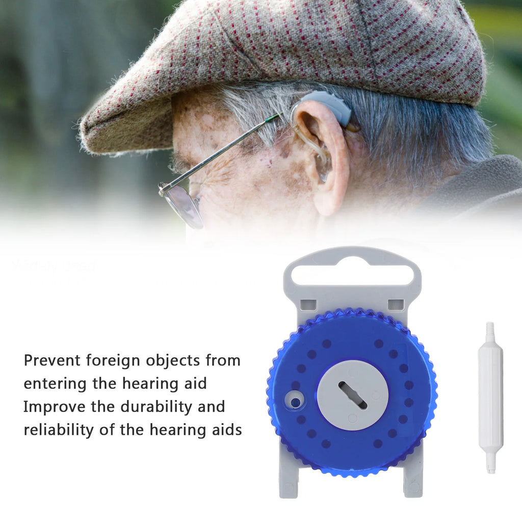 HF4 Hearing Aid Filter Waterproof Oil Proof Prevent Blocking Hearing Aid Earwax Guard Blue Hearing Aid Wax Filter Accessory