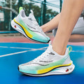 New Sport Running Shoes Men Women Mesh Breathable Trendy Summer Shoes Full Palm Carbon Board Racing Student Sports Running Shoes
