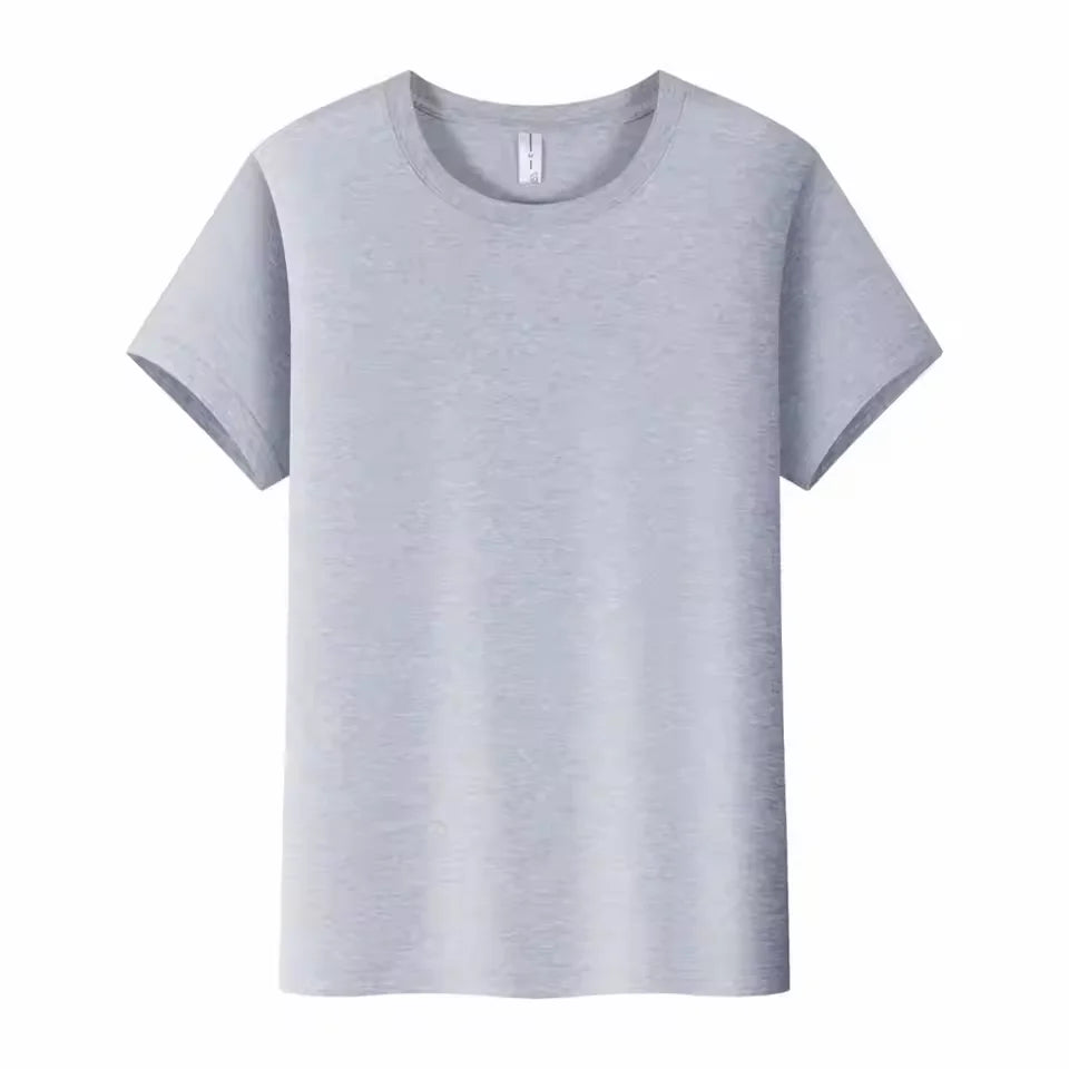 Design/Customize Logo Cotton T-shirt Men's and Women's Short Sleeved Shirt DIY Personalized Logo Team Advertising Top