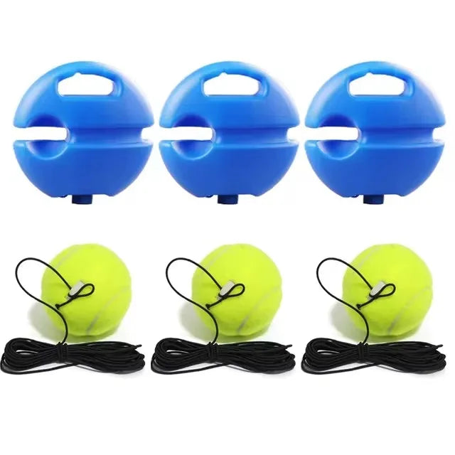 1-20pcs Heavy Duty Tennis Training Aids Base With Elastic Rope Ball Practice Self-Duty Rebound Tennis Trainer Padel Accessories