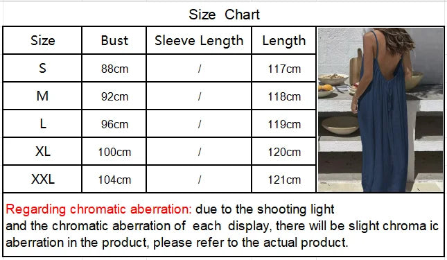 2026 New European & American Cross‑border Women’s Wear, Solid Color Loose Casual Versatile Slip Backless Maxi Dress
