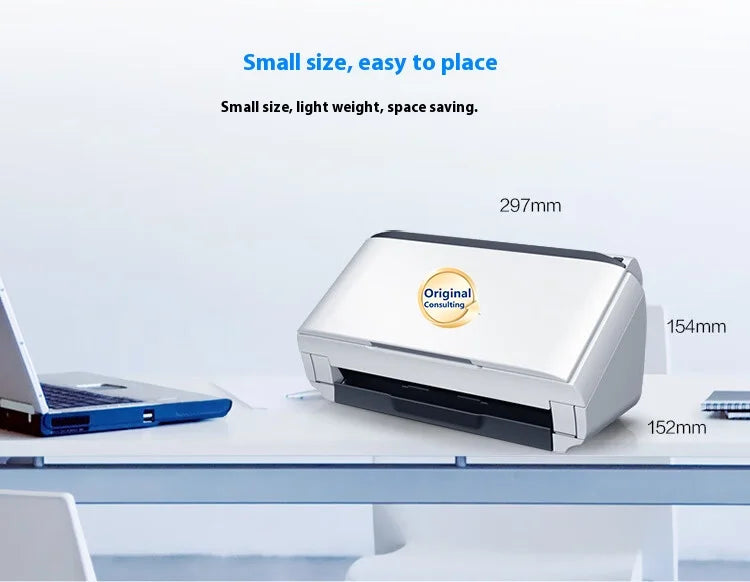Epso n DS-410 A4 Automatic Document Scanner High-Speed Office Double-Sided Color Scanning with Continuous Paper Feeding in Stock