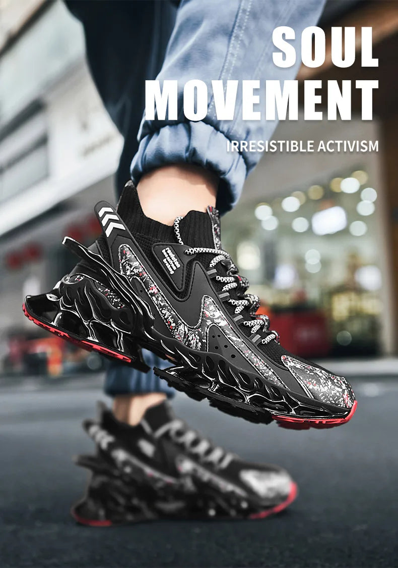 Men's Casual Sneakers Breathable Luxury Trainer Race Shoes Fashion Loafers Running Shoes for Male Comfortable Tenis