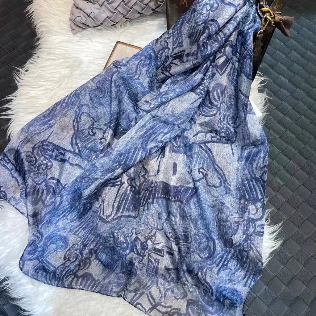 BYSIFA| Ultralarge Spring Fall 100% Mulberry Silk Scarf Beach Wrap Brand Female Long Scarves New Red Floral Silk Scarf Shawl